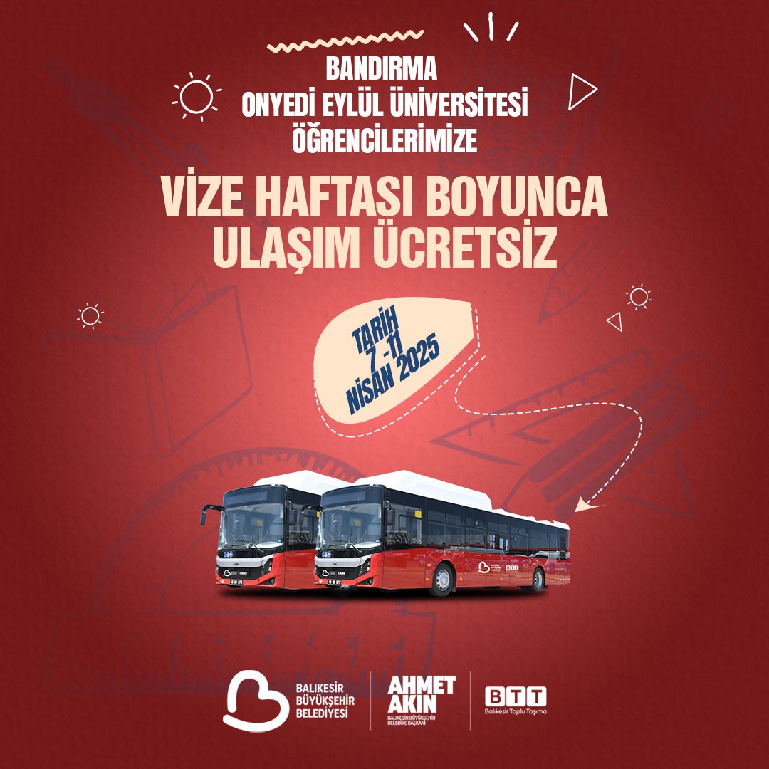 Başkan Akın üniversitelilerin sınav haftasında ulaşımı ücretsiz yapıyor