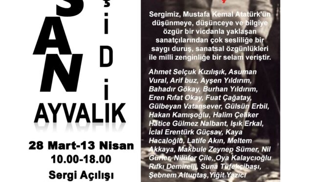 “BİR” DAKİKALIK SANAT DURUŞU_ ‘NİSAN GEÇİDİ ÇAĞDAŞ SANAT SERGİSİ’ AYVALIK’TA (1)