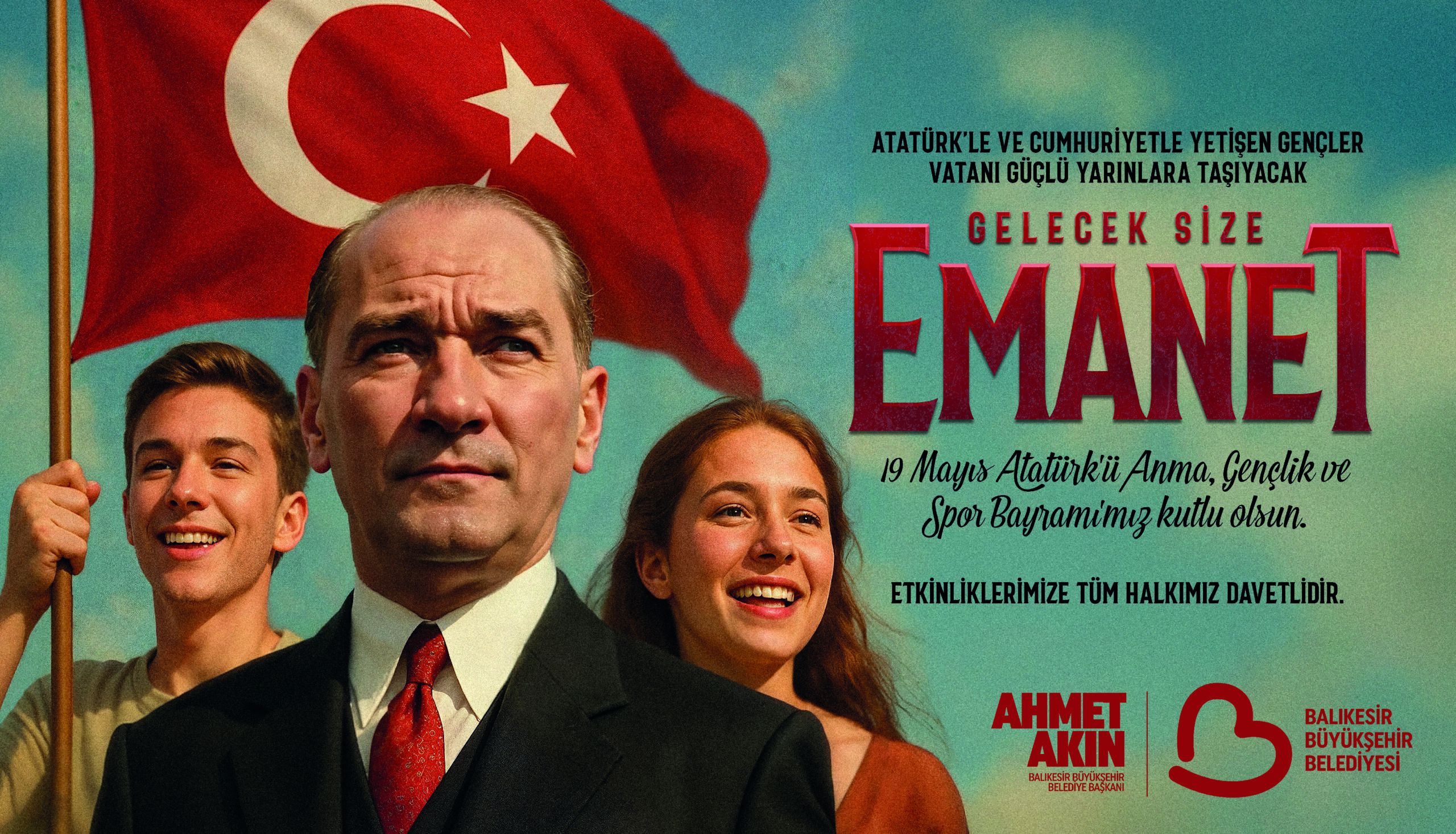 BAŞKAN AKIN DAN 19 MAYIS MESAJI