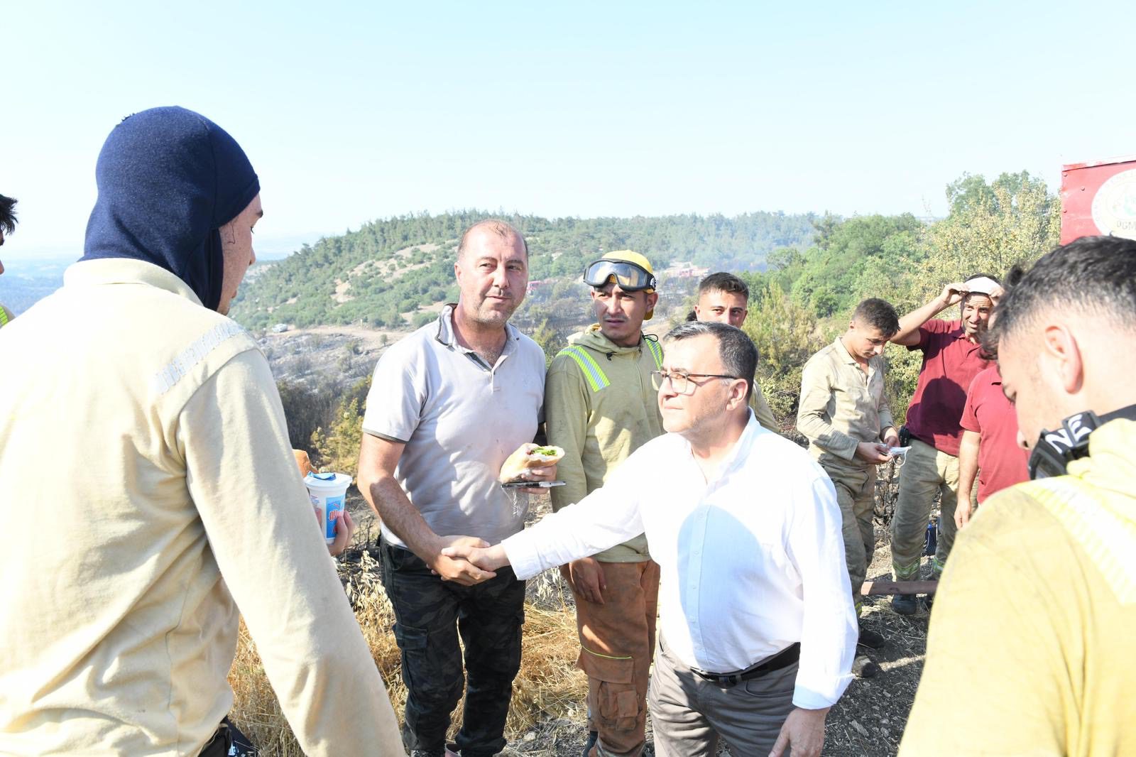 BAŞKAN ŞEHİRLİ SOĞUTMA ÇALIŞMALARINA KATILDI