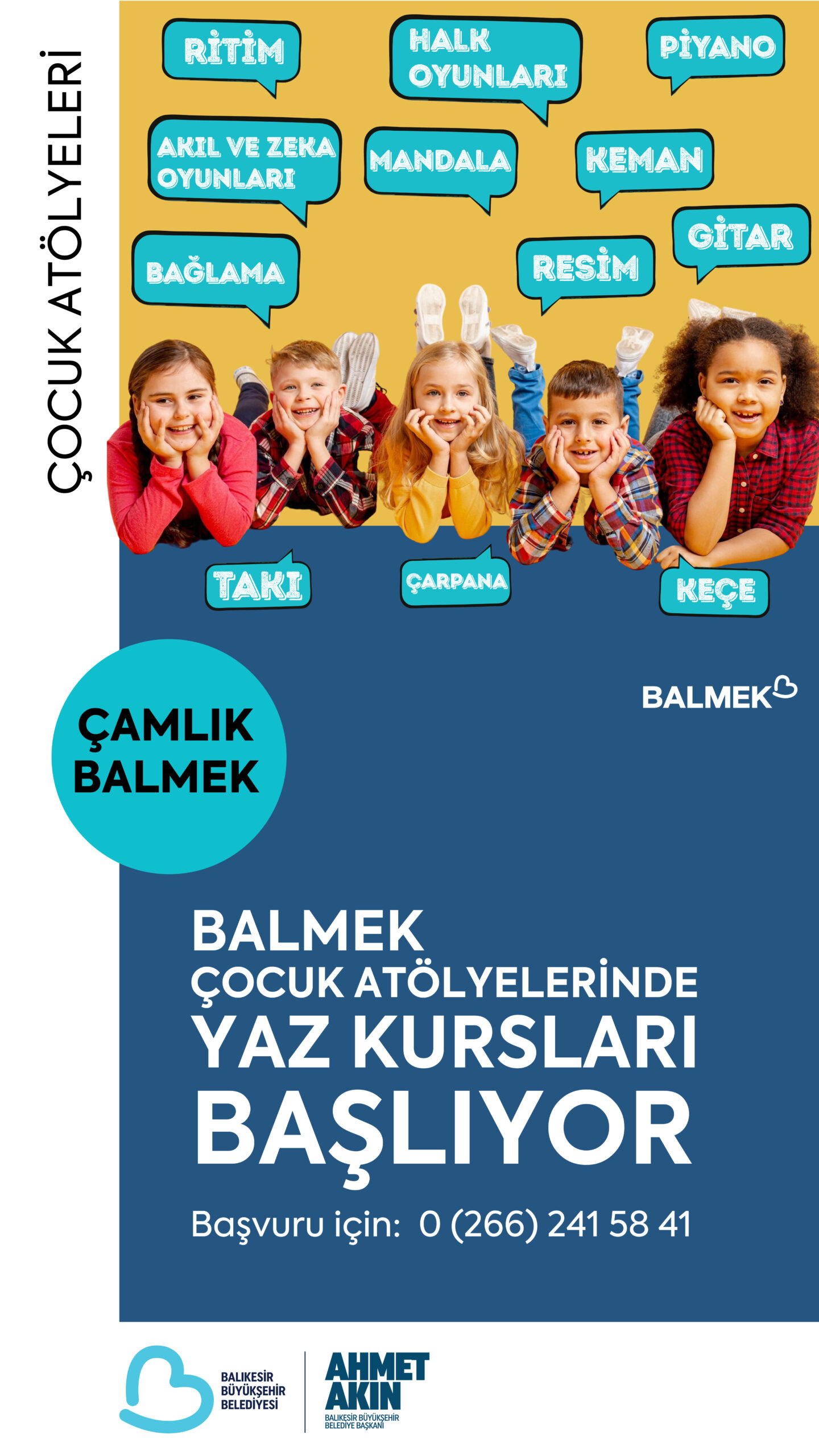 Büyükşehir çocukları birbirinden eğlenceli atölyelerle buluşturuyor