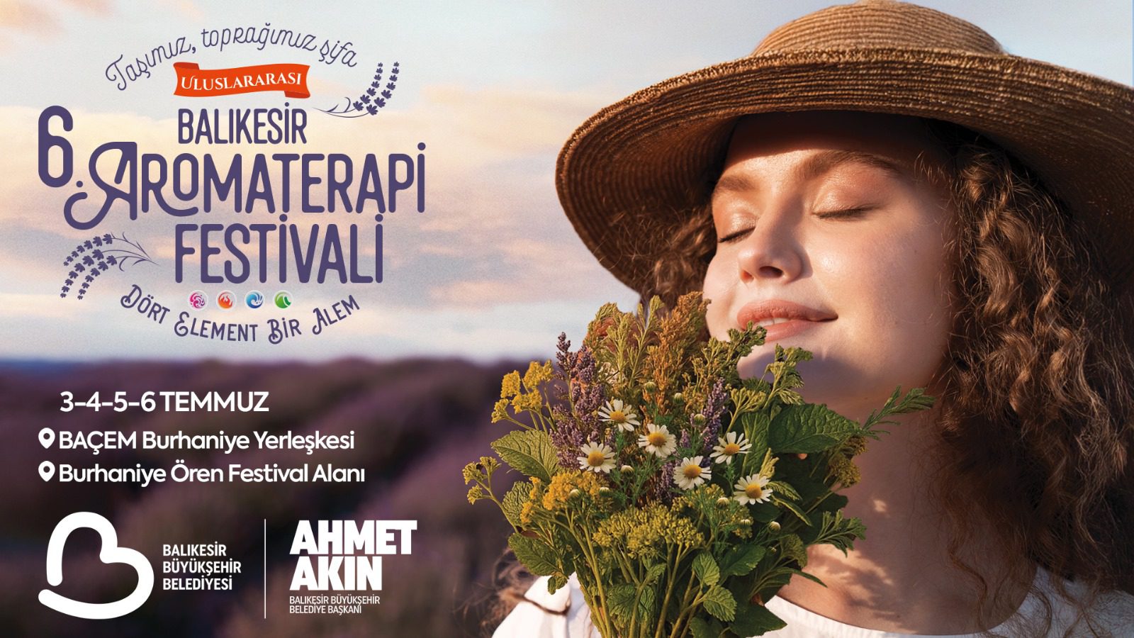 Uluslararası 6. Balıkesir Aromaterapi Festivali kapılarını açıyor