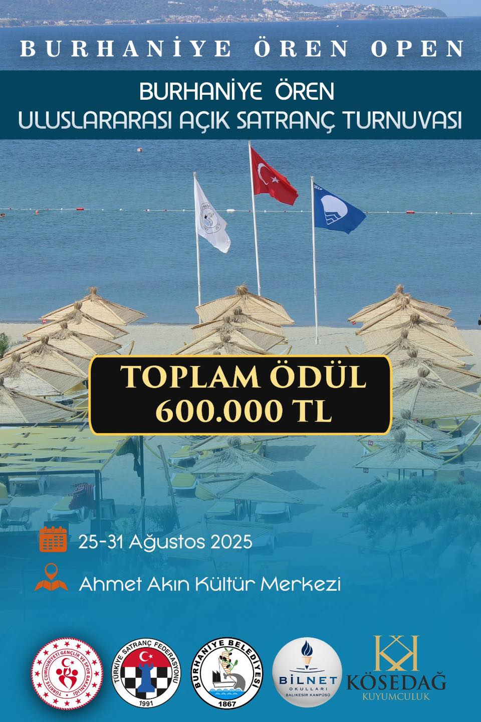 AVRUPA’NIN EN PRESTİJLİ TURNUVASI YARIN BURHANİYE’DE BAŞLIYOR
