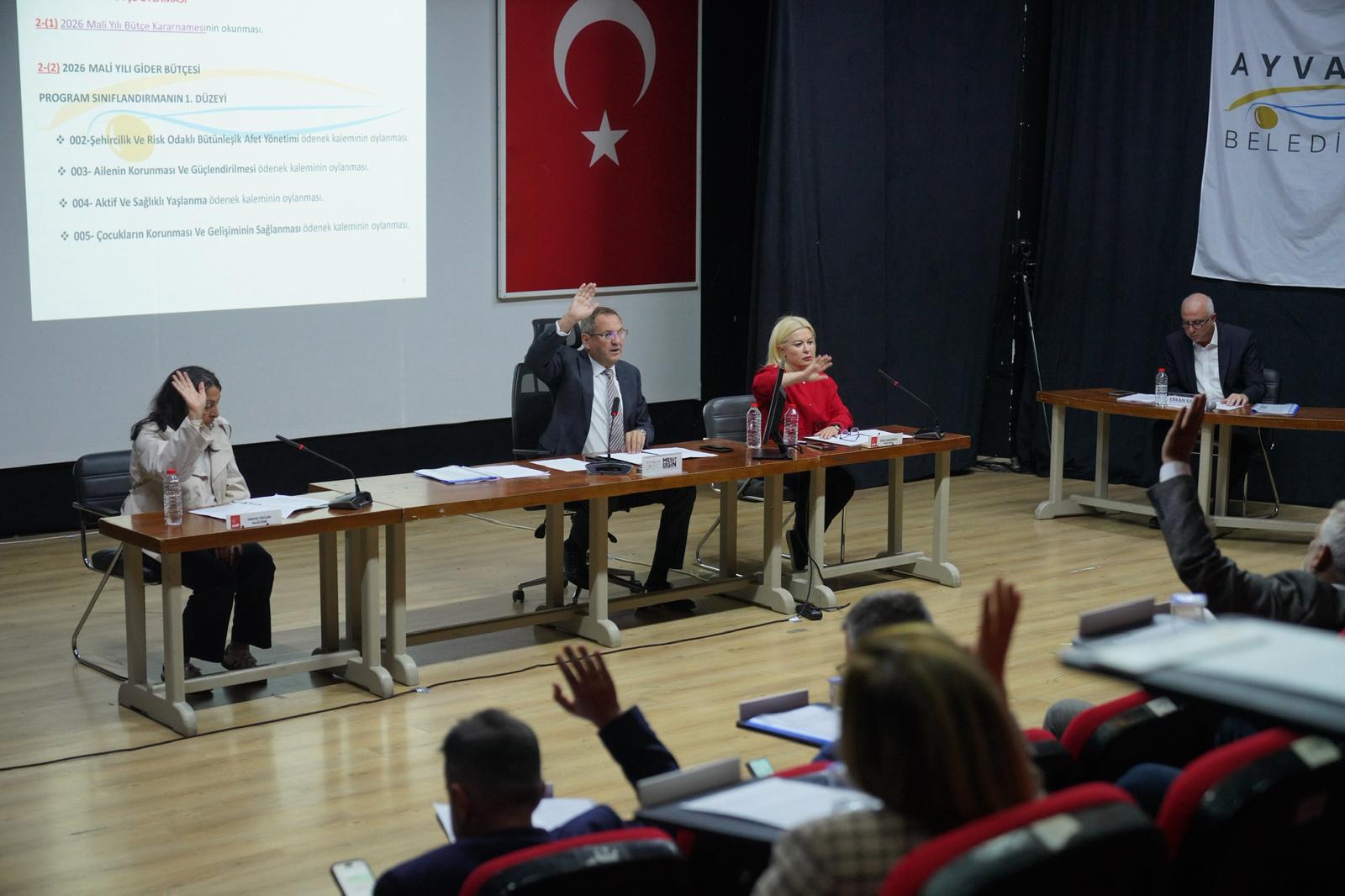 Ayvalık Belediyesi 2026 Yılı Bütçesi 3 Milyar Türk Lirası Olarak Oy Birliğiyle Onaylandı.