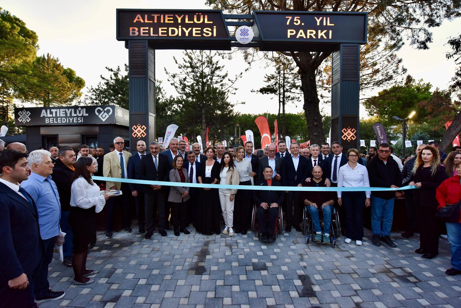 ALTIEYLÜL 75. YIL PARKI YENİLENEN YÜZÜYLE HİZMETTE