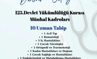10 yeni doktor