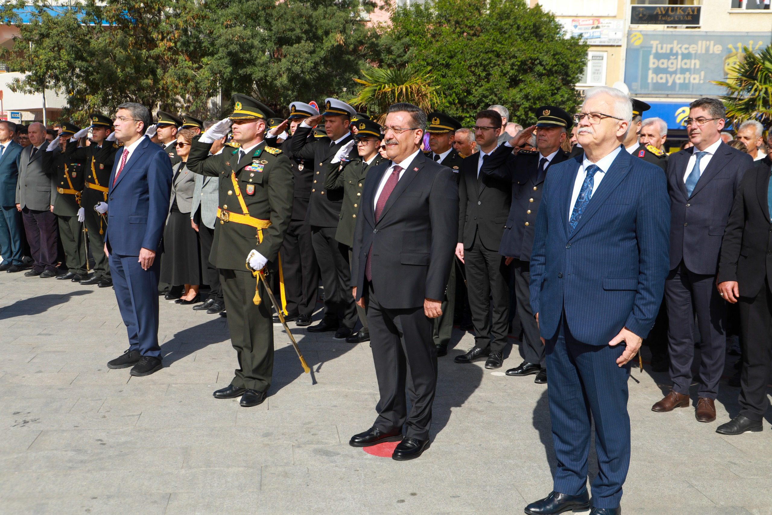 29 EKİM CUMHURİYET BAYRAMI ÇELENK TÖRENİ YAPILDI
