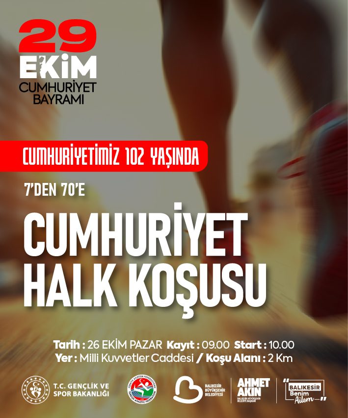 Cumhuriyet Koşusu 7den 70e herkesi birleştirecek