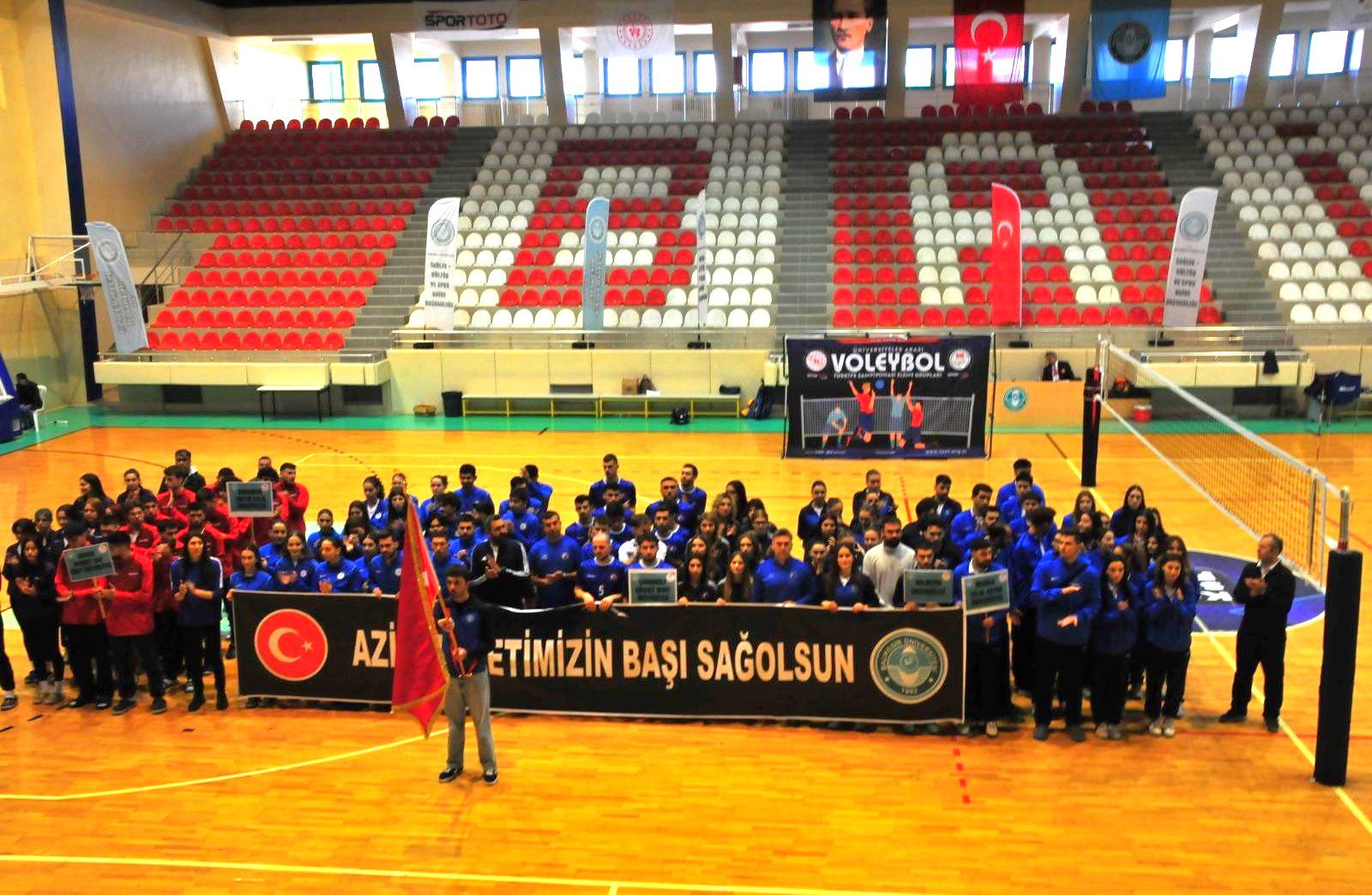 Balıkesir Üniversitesi Ev Sahipliğinde Üniversiteler Arası Voleybol Grup Müsabakaları Heyecanı