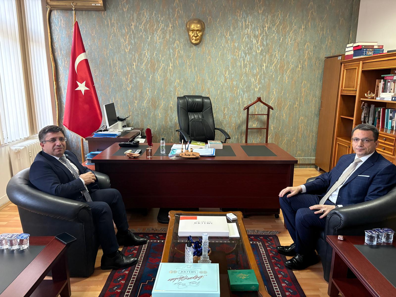 Rektör Prof. Dr. Yücel Oğurlu’dan Vali Yardımcısı Dr. Mustafa İlhan’a Nezaket  Ziyareti