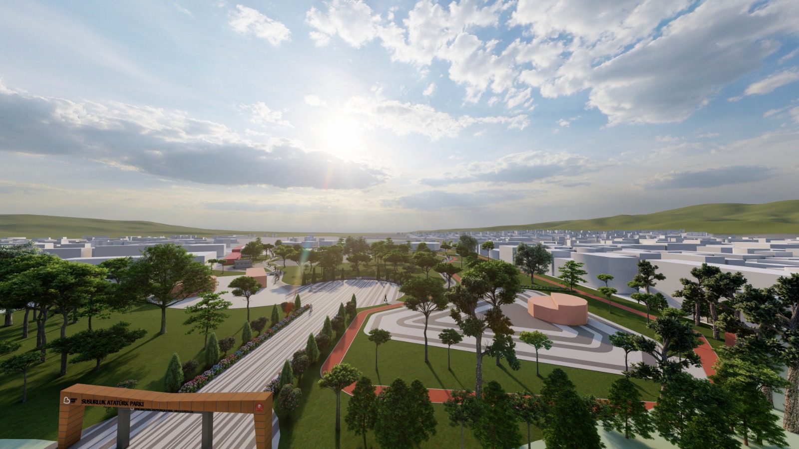 Susurluk Atatürk Parkı baştan sona yenileniyor