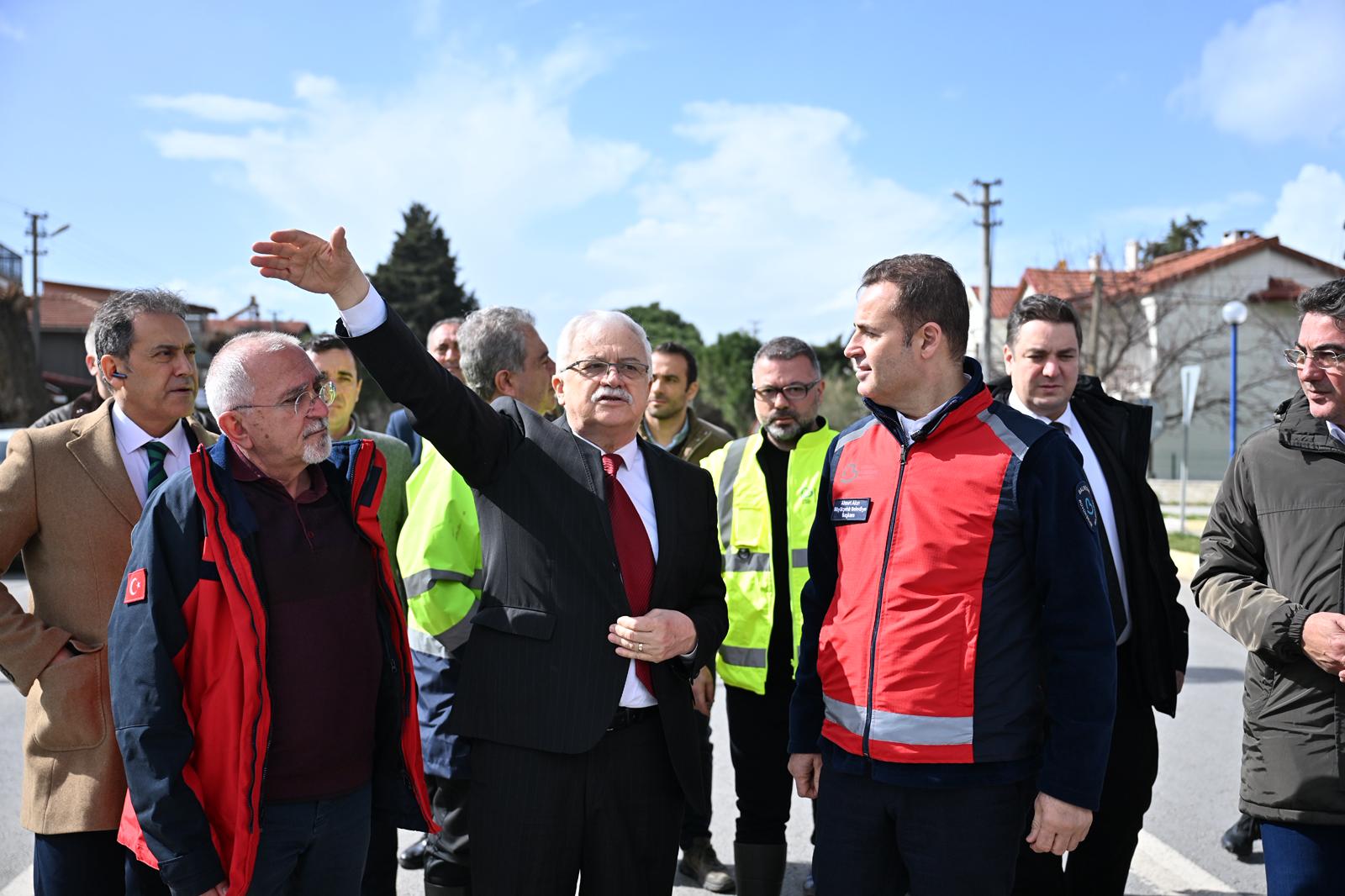 Akın, Lodos’un vurduğu Körfez’de
