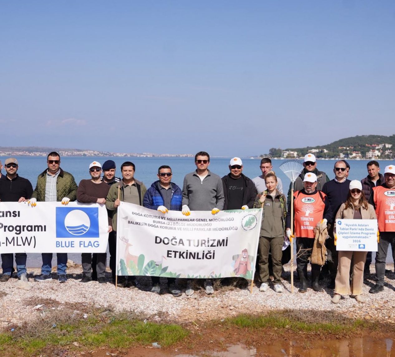 AYVALIK ADALARI TABİAT PARKI SINIRLARI İÇİNDE KAPSAMLI BİR ATIK TOPLAMA VE İZLEME ÇALIŞMASI YAPILDI.