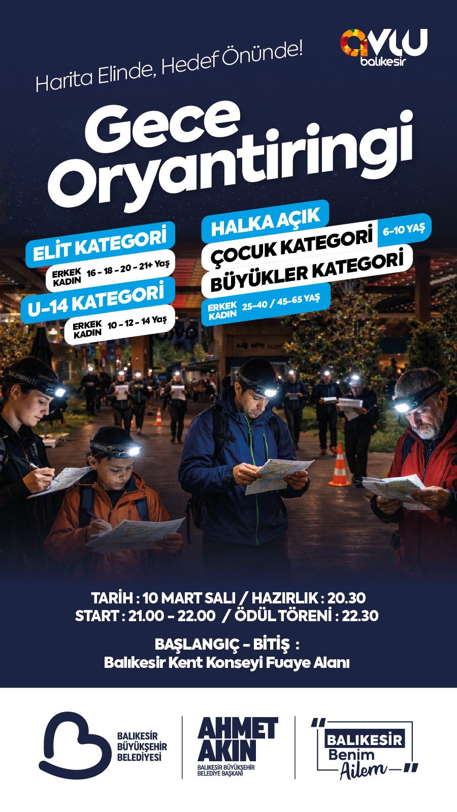 Büyükşehir, Balıkesir i oryantiring ile bir araya getiriyor