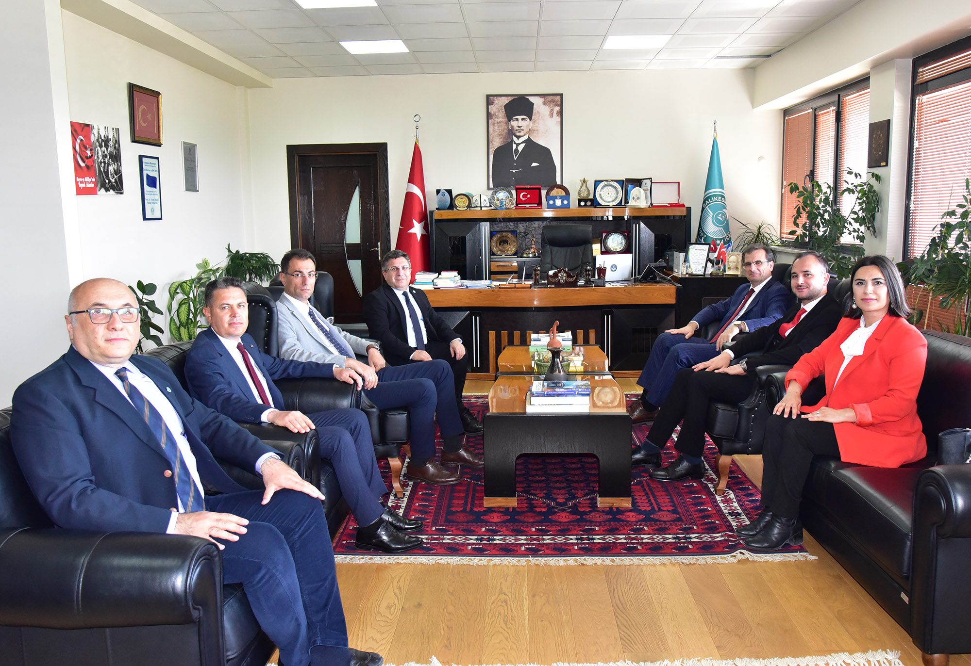 BAÜN Hukuk Kariyer Günleri Konuklarından Rektör Oğurlu’ya Ziyaret