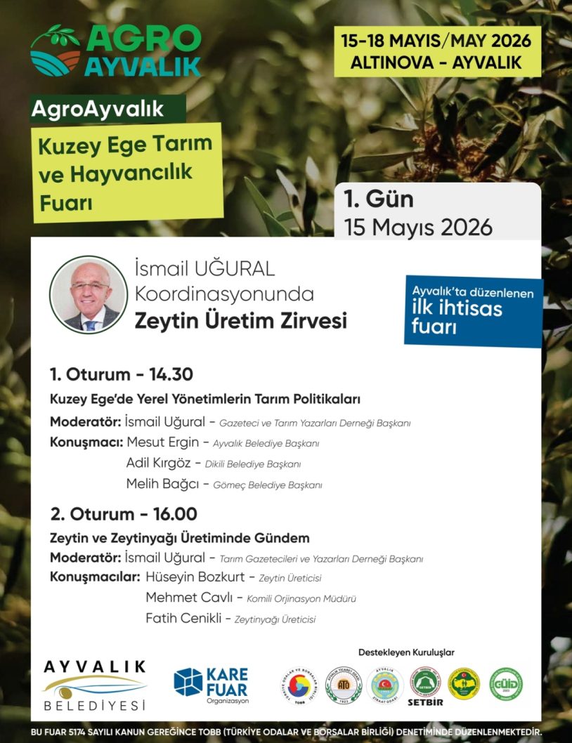 AGROAYVALIK ve Zeytin Zirvesi aynı anda başlıyor