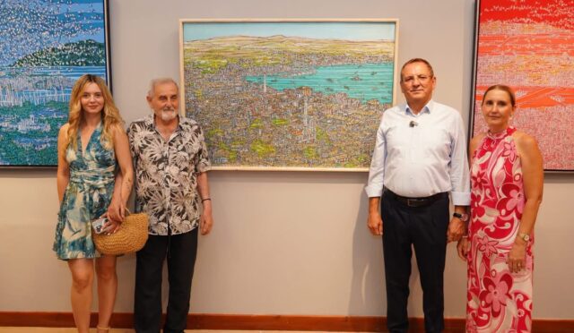 AYVALIK’TA RESSAM DEVRİM ERBİL VE SANAT DÜNYASININ USTA İSİMLERİ BULUŞTU (13)